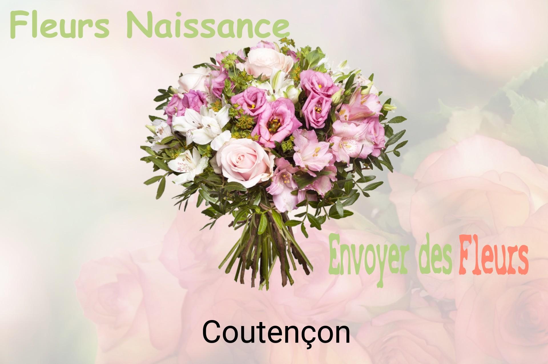 Bouquet de fleurs de naissance livré à Coutençon